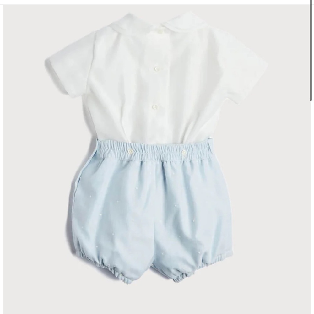Charming White and Light Blue Kids Diaper Cover